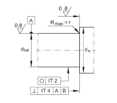 角接觸球軸承單元 ZKLFA1050-2Z, 雙向，螺釘安裝，兩側間隙密封