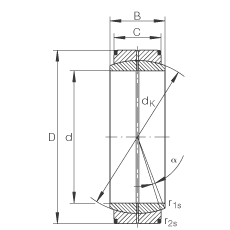 關節軸承 GE800-DO, 根據 DIN ISO 12 240-1 標準，需維護