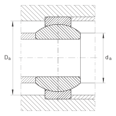 關(guān)節(jié)軸承 GE6-FO, 根據(jù) DIN ISO 12 240-1 標(biāo)準(zhǔn)，需維護