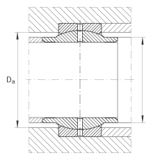關(guān)節(jié)軸承 GE110-LO, 根據(jù) DIN ISO 12 240-1 標(biāo)準(zhǔn)，需維護(hù)
